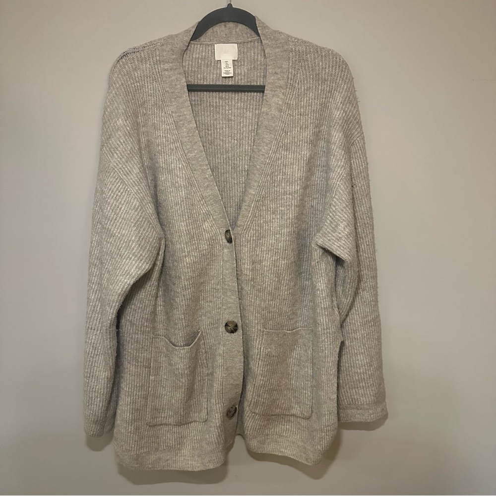 H&M Light Gray Women's Cardigan Sweater